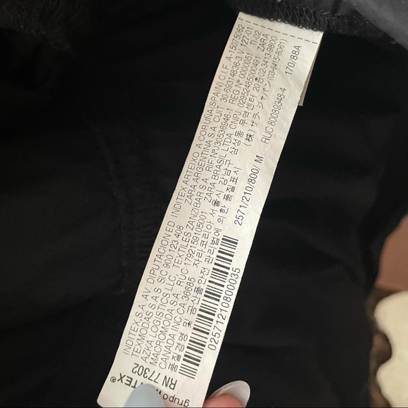 Zara Button Up Dress with Peplums and Tie Waist - Picture 4 of 5